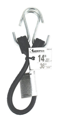 Keeper 14 in. L Black Rubber Tarp Strap (Pack of 8)