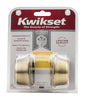 Kwikset  Antique Brass  Metal  Double Cylinder Deadbolt