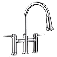 Empressa Bridge Faucet Pull Down 1.5 GPM - Chrome