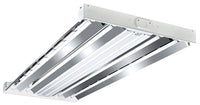 F Bay Fluorescent Light Fixture, T8, 4-Lamp, 2 x 4-Ft.