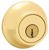 Kwikset  Polished Brass  Metal  Double Cylinder Deadbolt