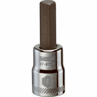 Hex Bit Socket, 3/8-In. Drive, 8mm,