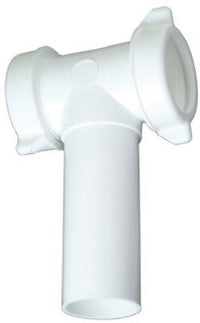 Lavatory/Kitchen Drain Center Outlet Tee & Tailpiece, White Plastic