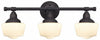 Westinghouse 3-Light Oil Rubbed Bronze White Wall Sconce