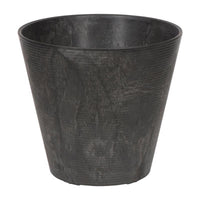 Novelty Artstone 10 in. H X 10.6 in. W X 10.6 in. D X 10.6 in. D Resin Cali Planter Black