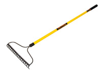 Seymour S800 SuperDuty 60 in.   L X 16 in.   W Steel Bow Rake Fiberglass Handle