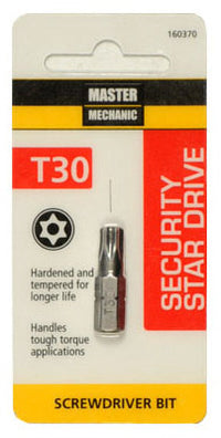 Torx Security Bit, TX30, 1-In.