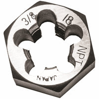 Hexagon Die, 3/8-In. x 18 NPT