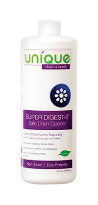 Unique Natural Products Liquid Drain Opener 32 oz. (Pack of 12)