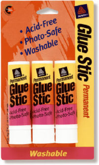 Glue Stic, Permanent, .26-oz., 3-Pk. (Pack of 6)