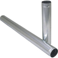 Galvanized Furnace Pipe, 28 Gauge Galvanized, 6 x 24-In.