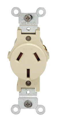 Leviton 20 amps 125 V Ivory Outlet 10-20R 1 pk