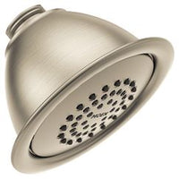 Brushed nickel one-function 4" diameter spray head standard