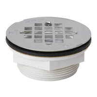 BK Products 4.5 in. D Chrome PVC Shower Drain