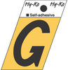 Hy-Ko 1-1/2 in. Black Aluminum Letter G Self-Adhesive 1 pc. (Pack of 10)