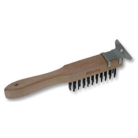 Allway  1-1/2 in. W x 11.5 in. L Carbon Steel  Wire Brush with Scraper