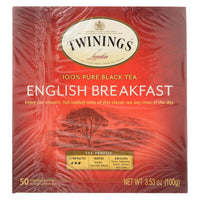 Twining's Tea Breakfast Tea - English - Case of 6 - 50 Bags