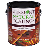 Vermont Natural Coatings  PolyWhey  Gloss  Clear  Water-Based  Furniture Finish  1 gal. (Pack of 4)