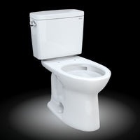 TOTO® Drake® Two-Piece Elongated 1.6 GPF TORNADO FLUSH® Toilet with CEFIONTECT®, Cotton White - CST776CSG#01