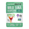 Natural Sea Wild Albacore Tuna Pouch, Salted, Solid White - Case of 12 - 3 OZ