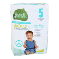 Seventh Generation - Baby Diaper Stage 5 27-35lb - Case of 4-19 CT