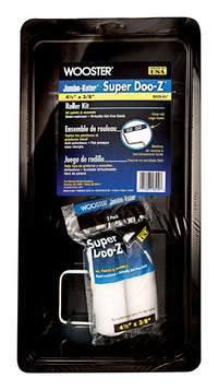 Wooster  Super Doo-Z  4-1/2 in. W x 3/8 in.  Paint Roller Kit  2 pk