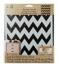 Plaid FolkArt Chevron Paste Stencil (Pack of 3)