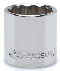 Crescent Cds47n 3/8 Drive 17mm 12 Pt Chrome Metric Socket