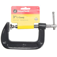 Great Neck 3 in. D C-Clamp 1 pk