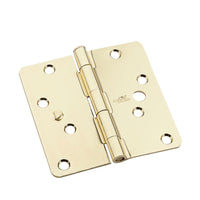 National Hardware 4 in. L Bright Brass Door Hinge (Pack of 5)