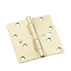 National Hardware 4 in. L Bright Brass Door Hinge (Pack of 5)