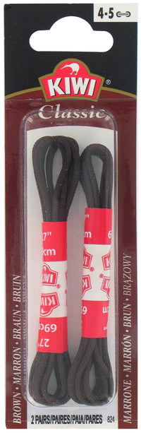 Kiwi 70490 27 Brown Classic Shoe Laces 2 Count