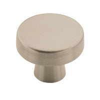 Amerock  Blackrock Collection  Round  Cabinet Knob  1-5/16 in. Dia. 1-1/8 in. Satin Nickel  1 pk