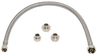 Homewerks 3/8 in. Compression X 1/2 in. D FIP 20 in. Braided Stainless Steel Faucet Supply Line