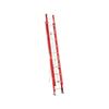 Werner 20 ft. H Fiberglass Telescoping Extension Ladder Type IA 300 lb. capacity