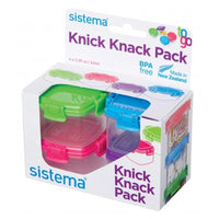 Sistema 2.1 oz Clear Food Storage Container 4 pk