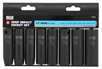 8-Pc SAE Impact Socket Set, 1/2-In. Drive