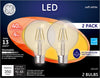 GE G25 E26 (Medium) LED Bulb Soft White 40 Watt Equivalence 2 pk