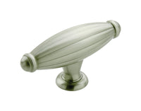 Amerock  Blythe  Oblong  Cabinet Knob  2-5/8 in. Dia. 1-5/16 in. Satin Nickel  1 pk