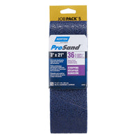 Norton ProSand 21 in. L X 3 in. W Zirconia Alumina Stripping Sanding Belt 36 Grit Extra Coarse 5 pc