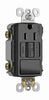 Pass & Seymour  15 amps 125 volt Black  GFCI Outlet  5-15R  1 pk