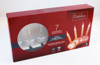 Celebrations UL 7 Light C7 Clear Bubble Light Set With Gold Glitter