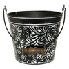 Robert Allen 7 in.   H X 8 in.   W Metal Planter Charcoal