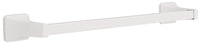 Franklin Brass Futura White Towel Bar 18 in.   L Die Cast Zinc