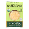 Spicely Organics - Organic Garlic Salt - Case of 6 - 0.8 oz.