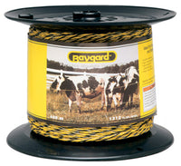 Electric Fence Wire, Yellow & Black Aluminum & Fiberglass, 1,312-Ft. Spool