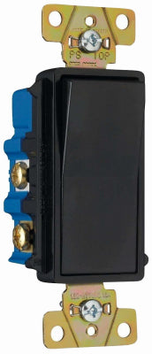 Radiant Decorator Switch, 4-Way, Black, 15-Amps