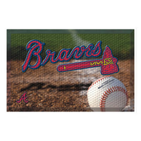 MLB - Atlanta Braves Rubber Scraper Door Mat