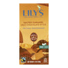 Lily's Sweets Chocolate Bar - Caramelized & Salted - Case of 12 - 2.80 oz.