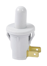 Gardner Bender  5 amps Single Pole  Push Button  Momentary Switch  White  1 pk